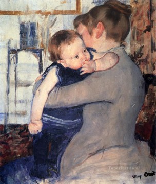 メアリー・カサット Painting - 母と子 1889 年の母親の子供たち メアリー・カサット